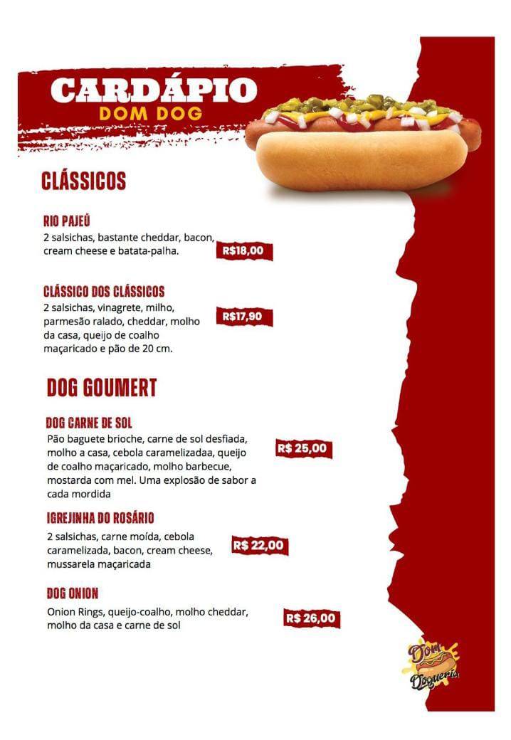 Dom Dog floresta cardápio