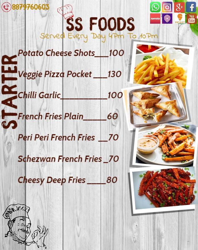 SS Foods menu