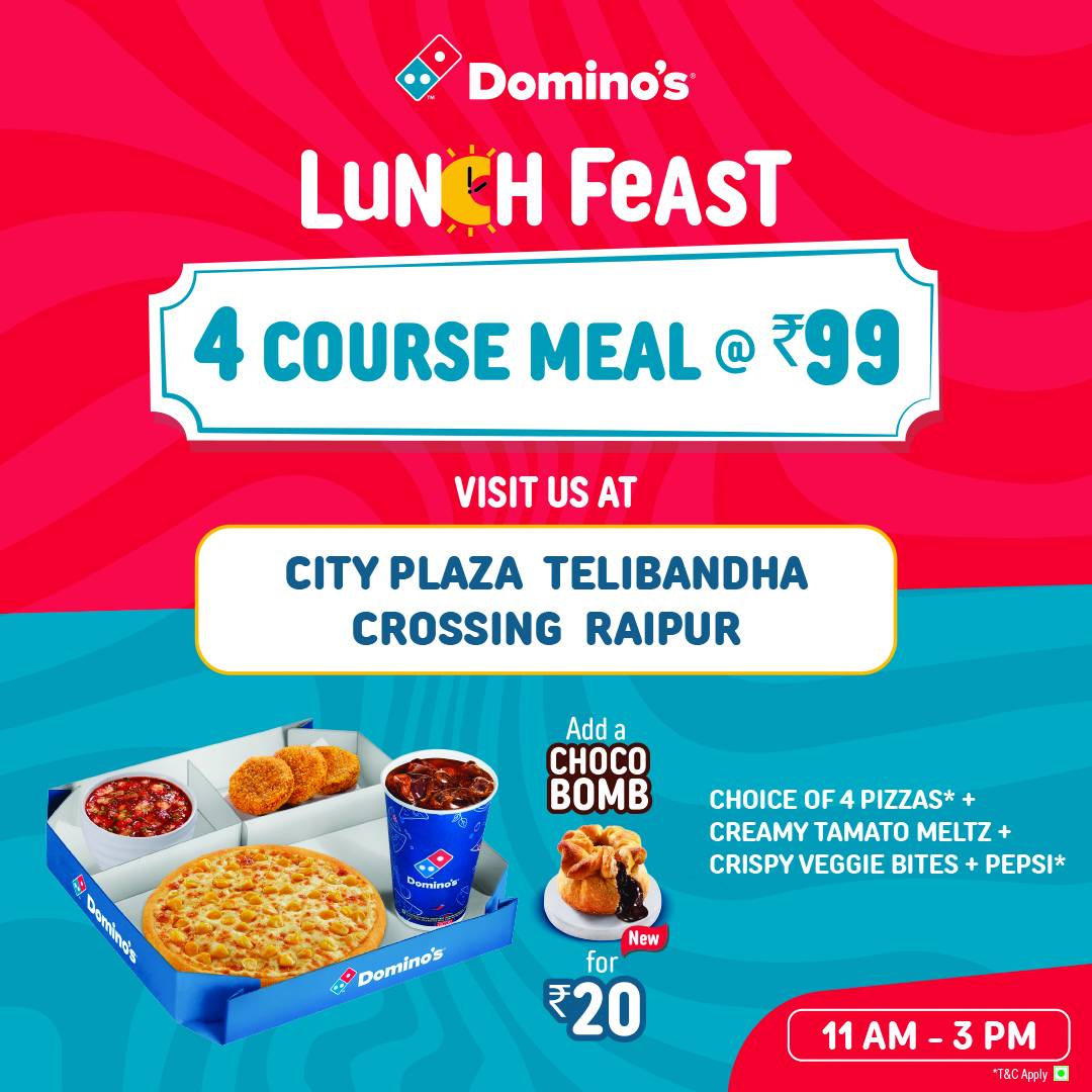 Domino's Pizza Telibandha Square, Raipur menu