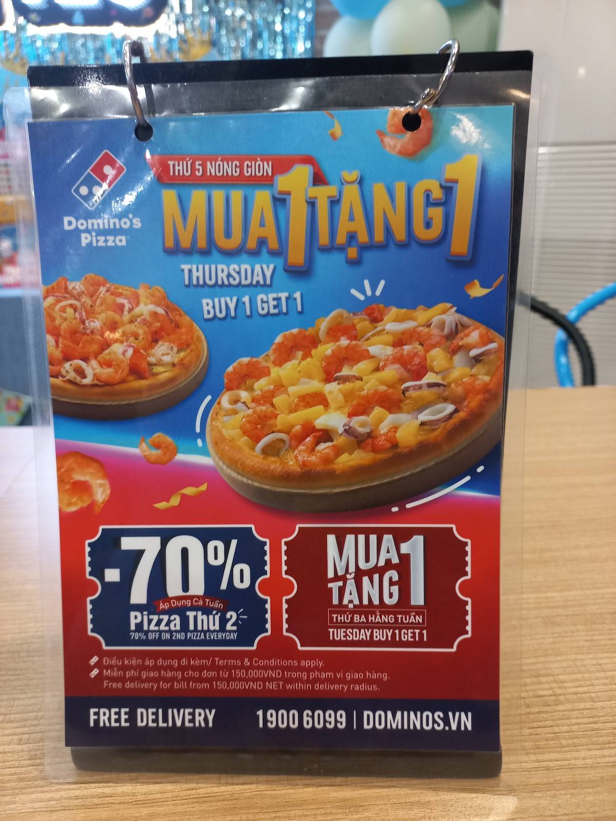 Menu at Domino's Pizza Tên Lửa restaurant, Ho Chi Minh City, 350 Tên Lửa