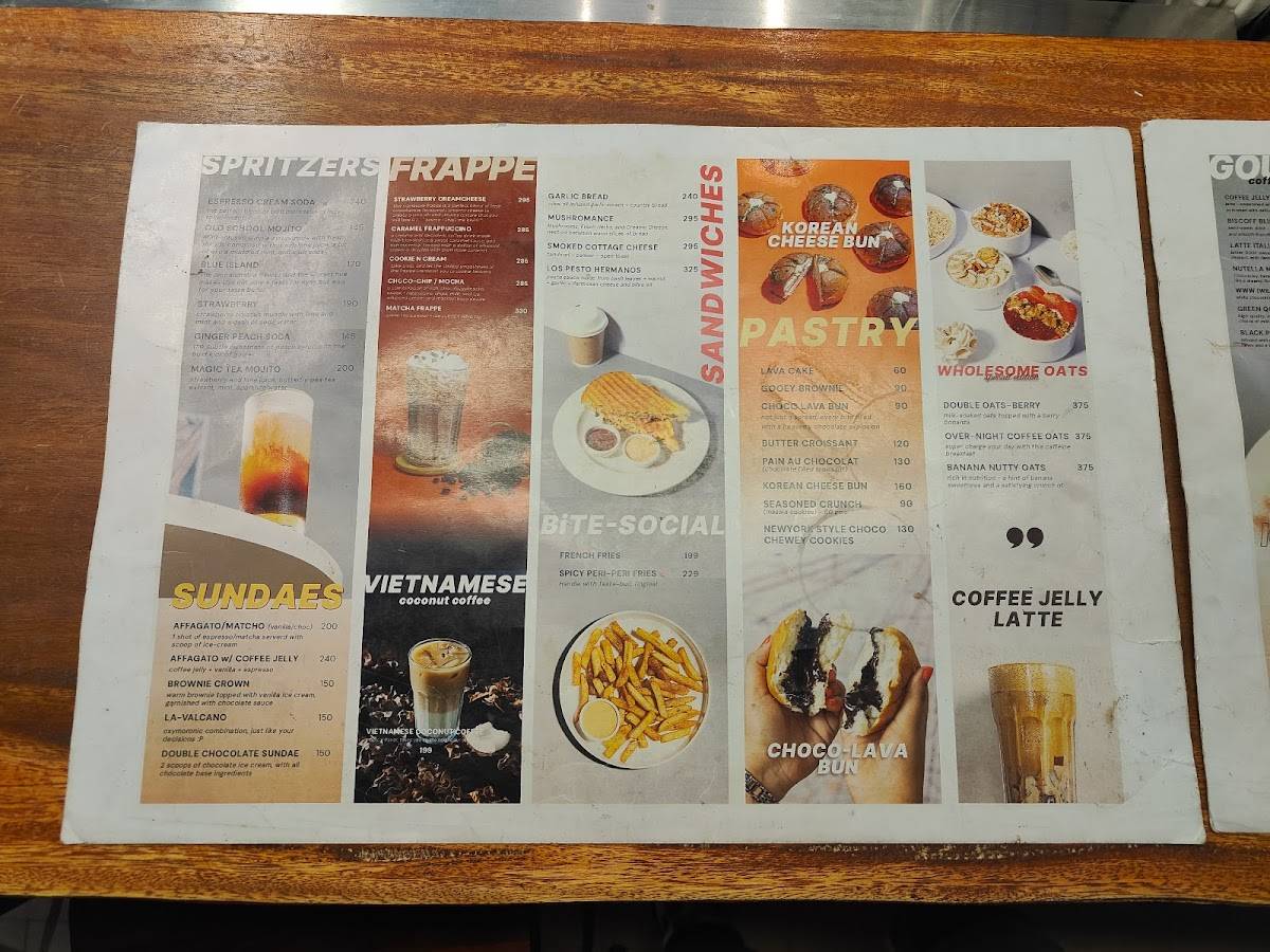 Double Quotes Coffee Space Dine In 4th Main Road Anna Nagar menu