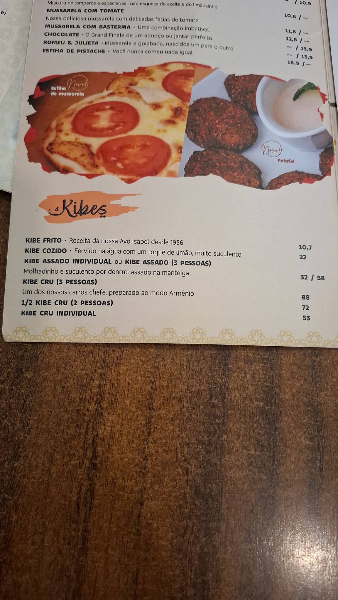 Dozza - Presidente Altino cardápio