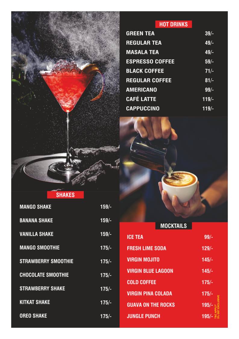 Dream Art Cafe Banquet & Restaurant - Jankipuram menu