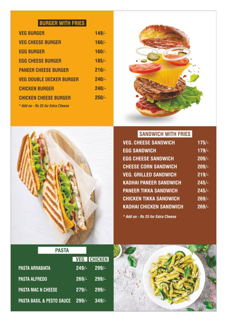 Dream Art Cafe Banquet & Restaurant - Jankipuram menu
