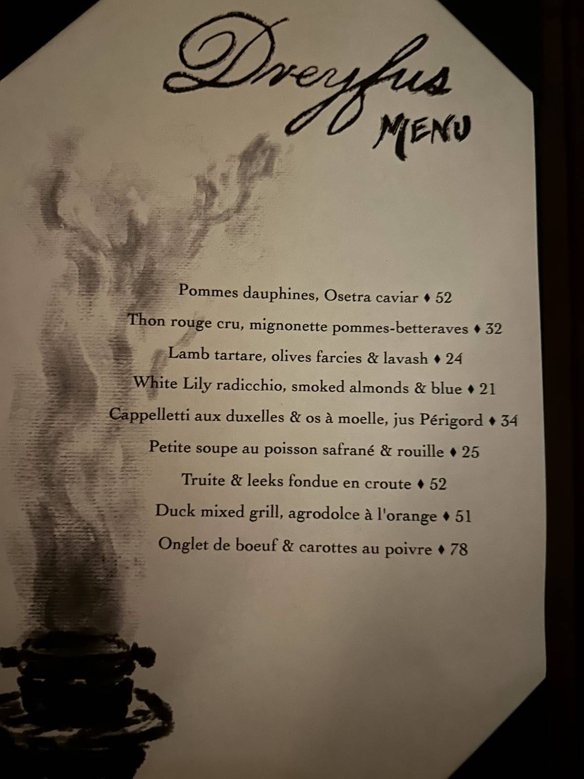 Menu de Dreyfus