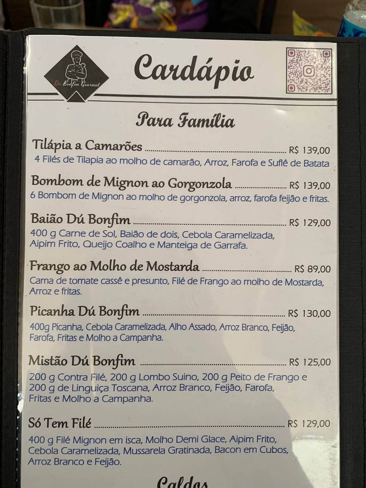 Dú Bonfim Gourmet - Tijuca Tênis Clube - Ed. Sede Segundo andar cardápio