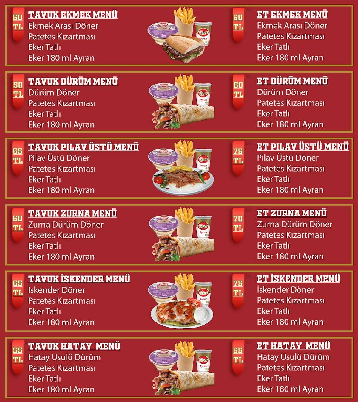 Menu At Duman Izgara Aperatif Sakarya