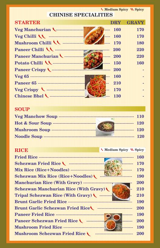 Dwarka Pav Bhaji menu