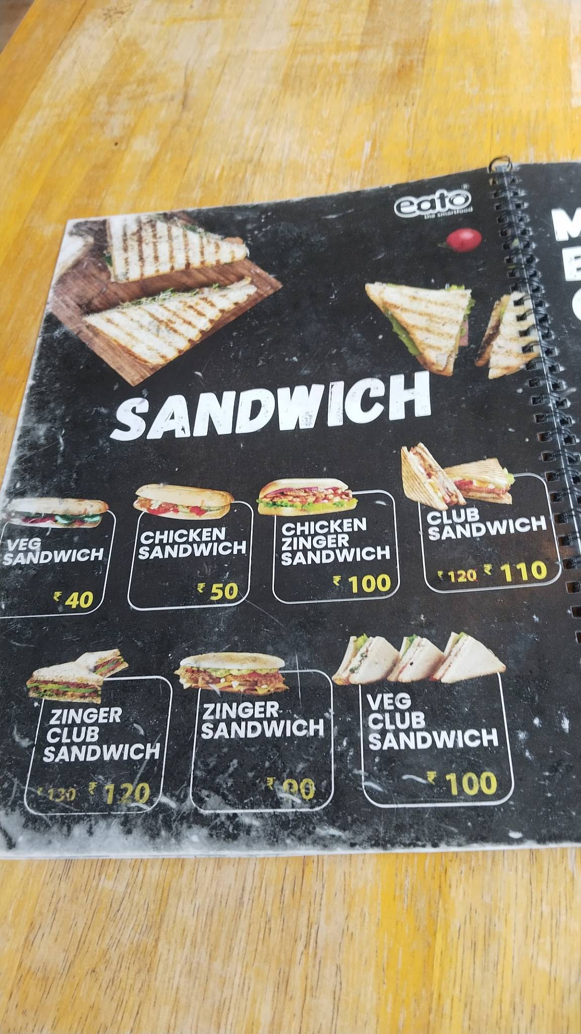 Eato Restaurant menu