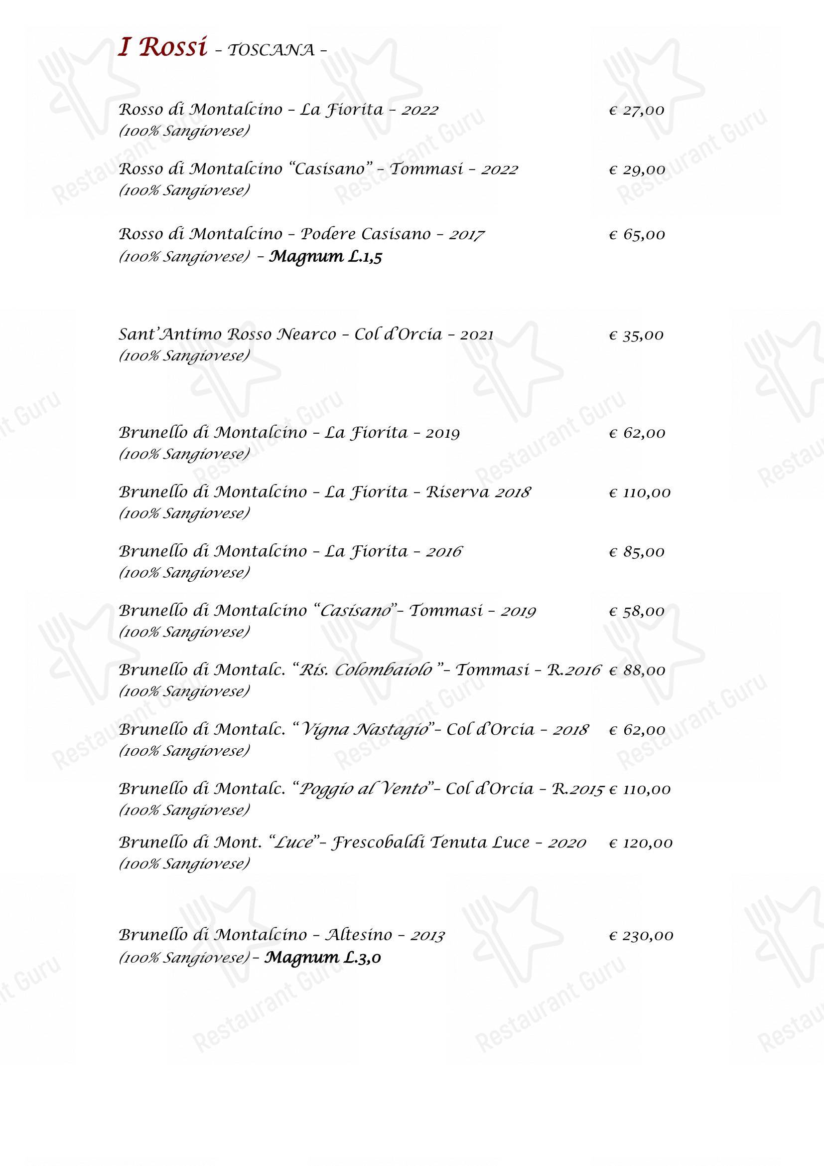 Menu bar per Edelweiss Stube ristorante