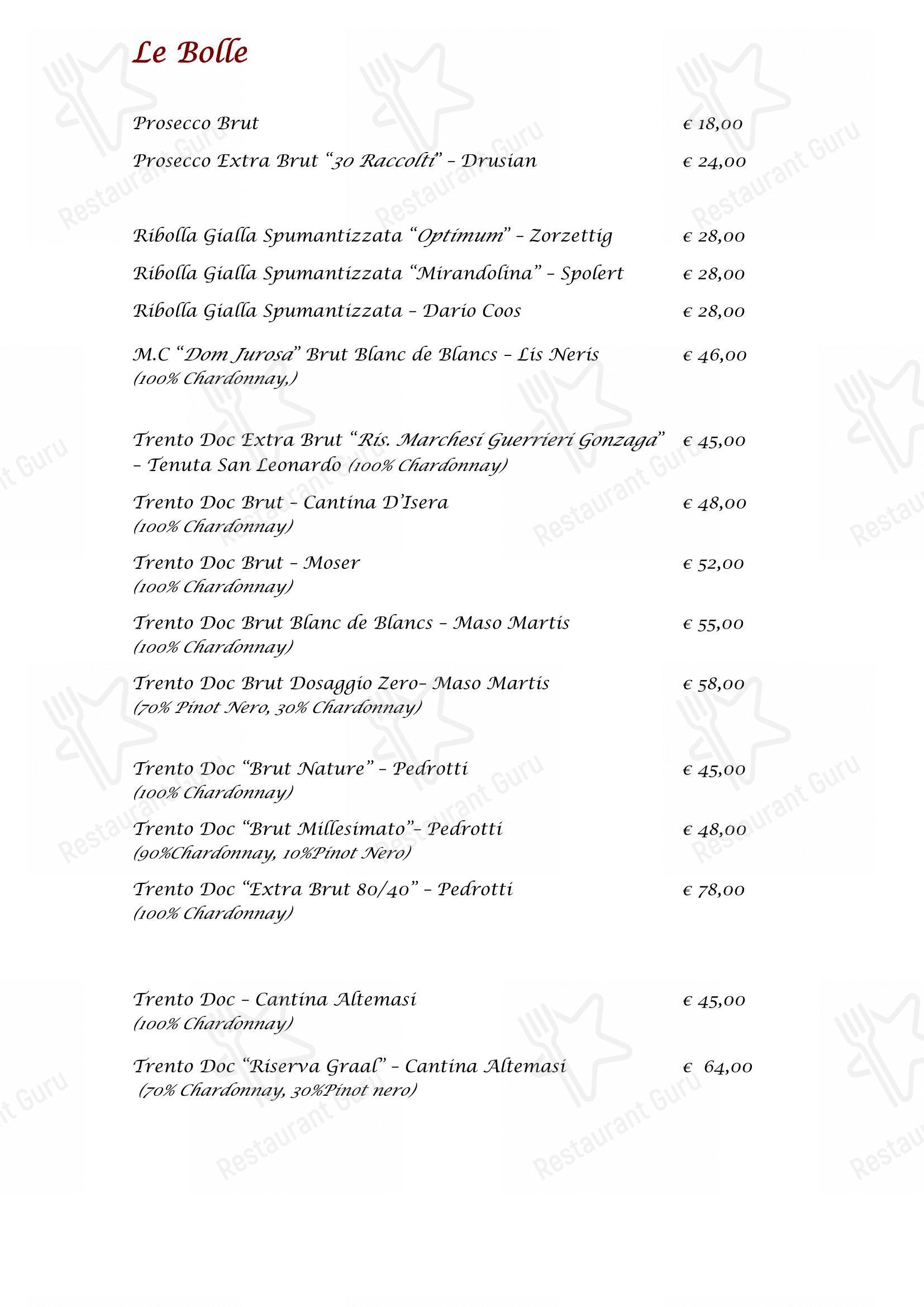 Menu bar per Edelweiss Stube in Sappada