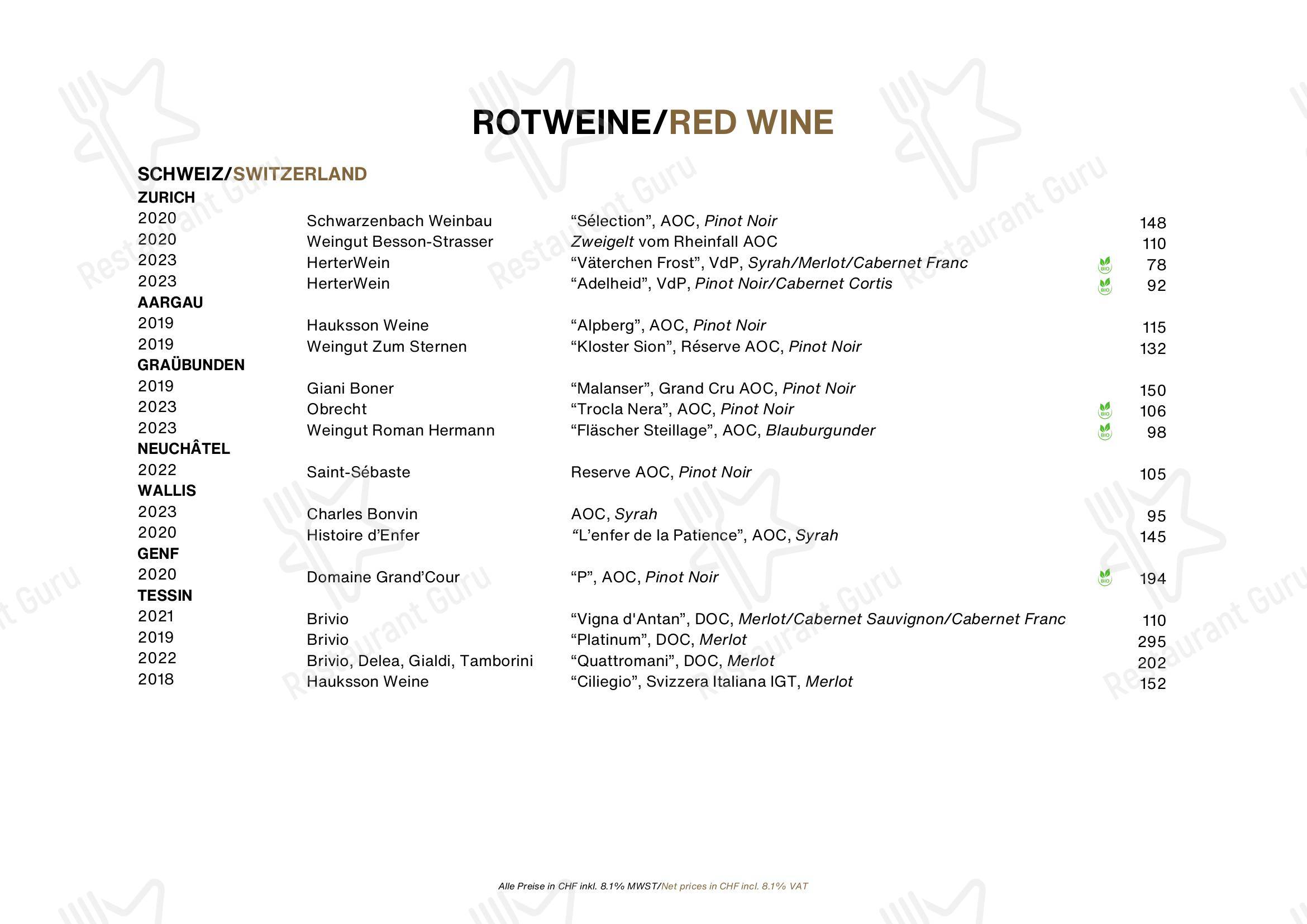 Eden Kitchen & Bar in Zurigo - Крафт меню