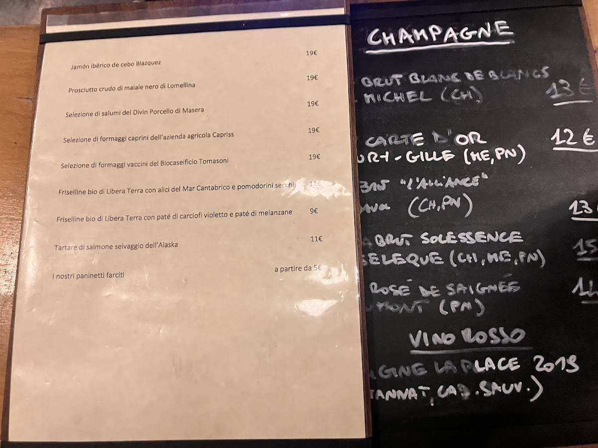 Menu di El Buscia 