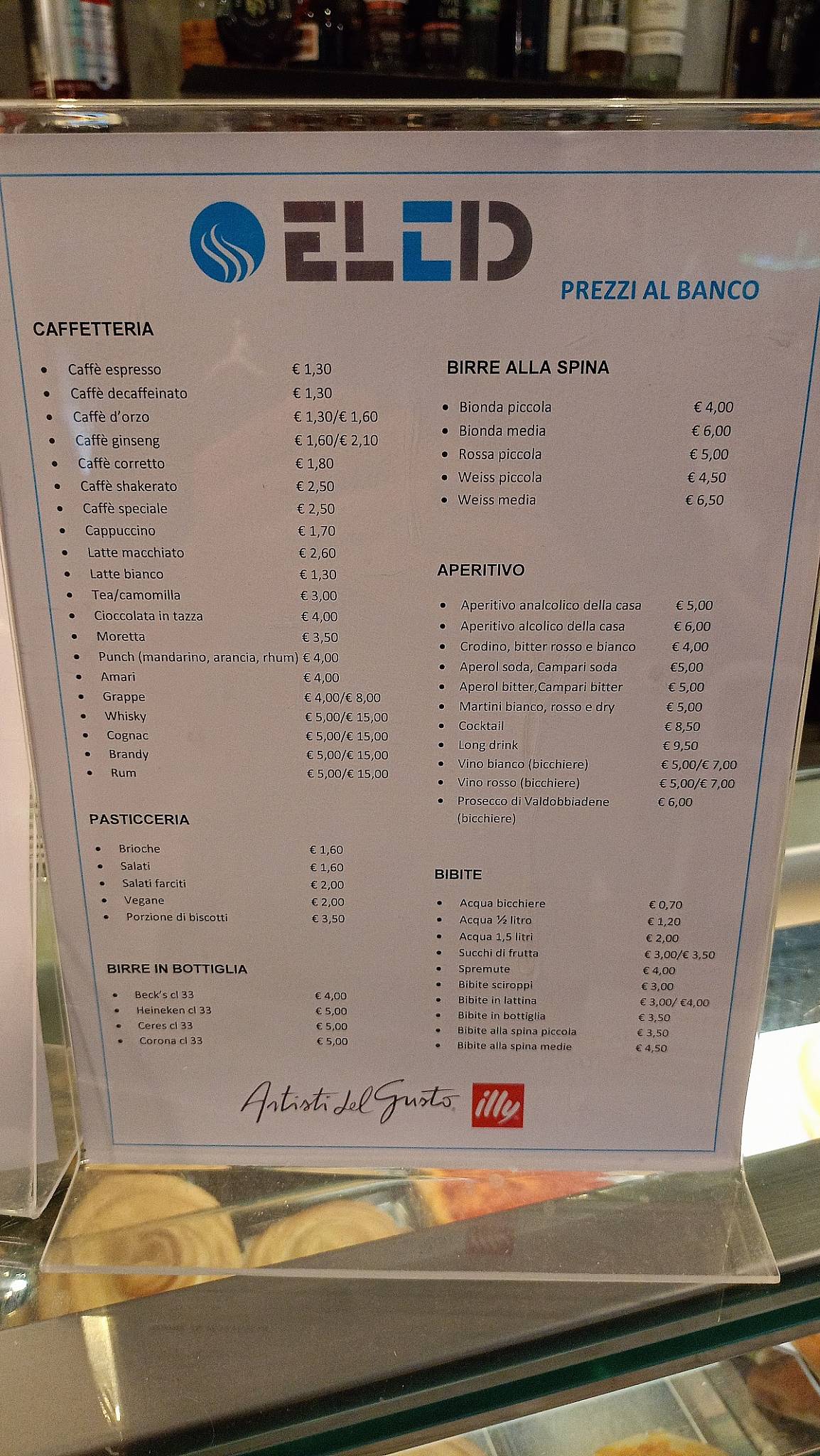 Menu di El Cid 