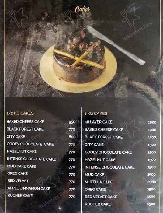 Elementaria Bakery Cafe menu