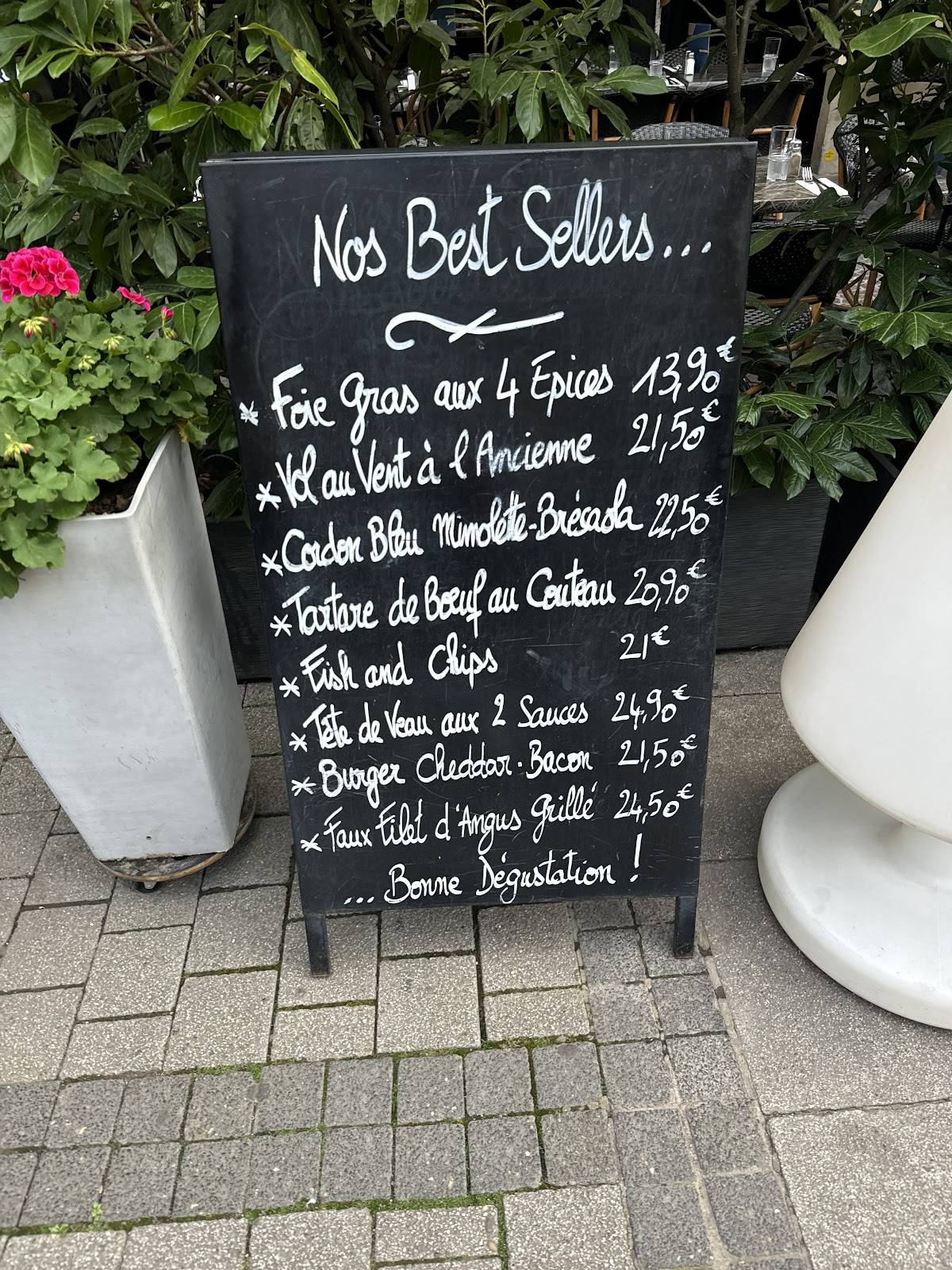 Menu de L' Enfin - bistrot & cuisine sympathique