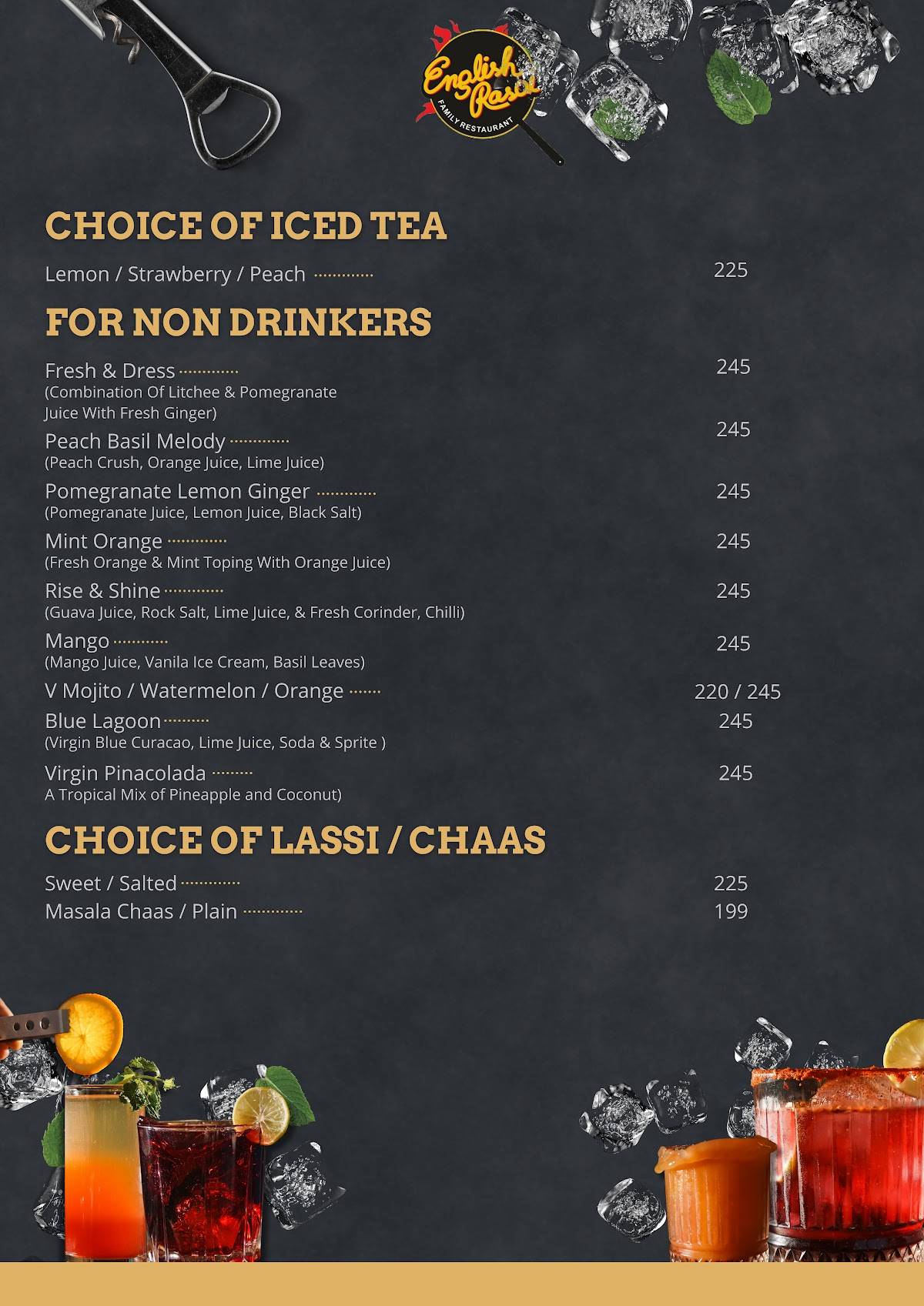 English Rasoi (WTP) menu