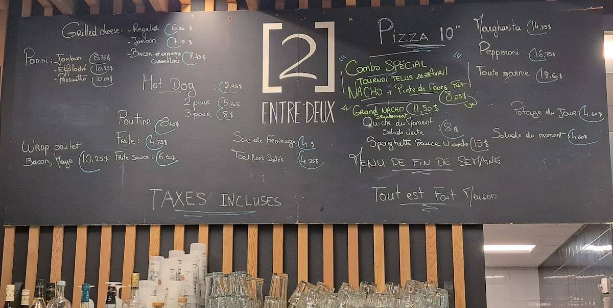 Menu de Entre Deux