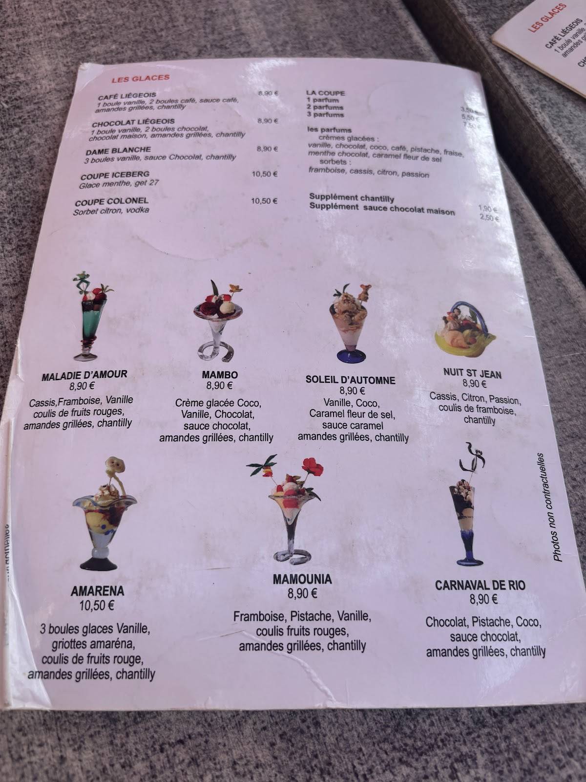 Menu de Restaurant Equinoxe La Rochelle