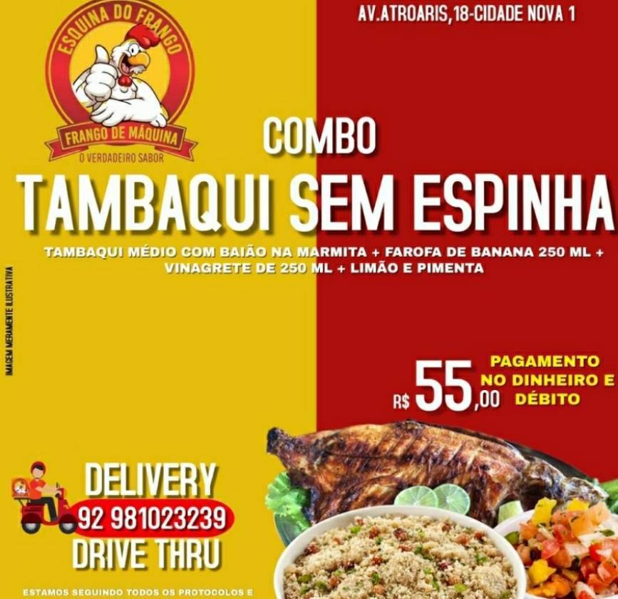 Esquina do Frango cardápio
