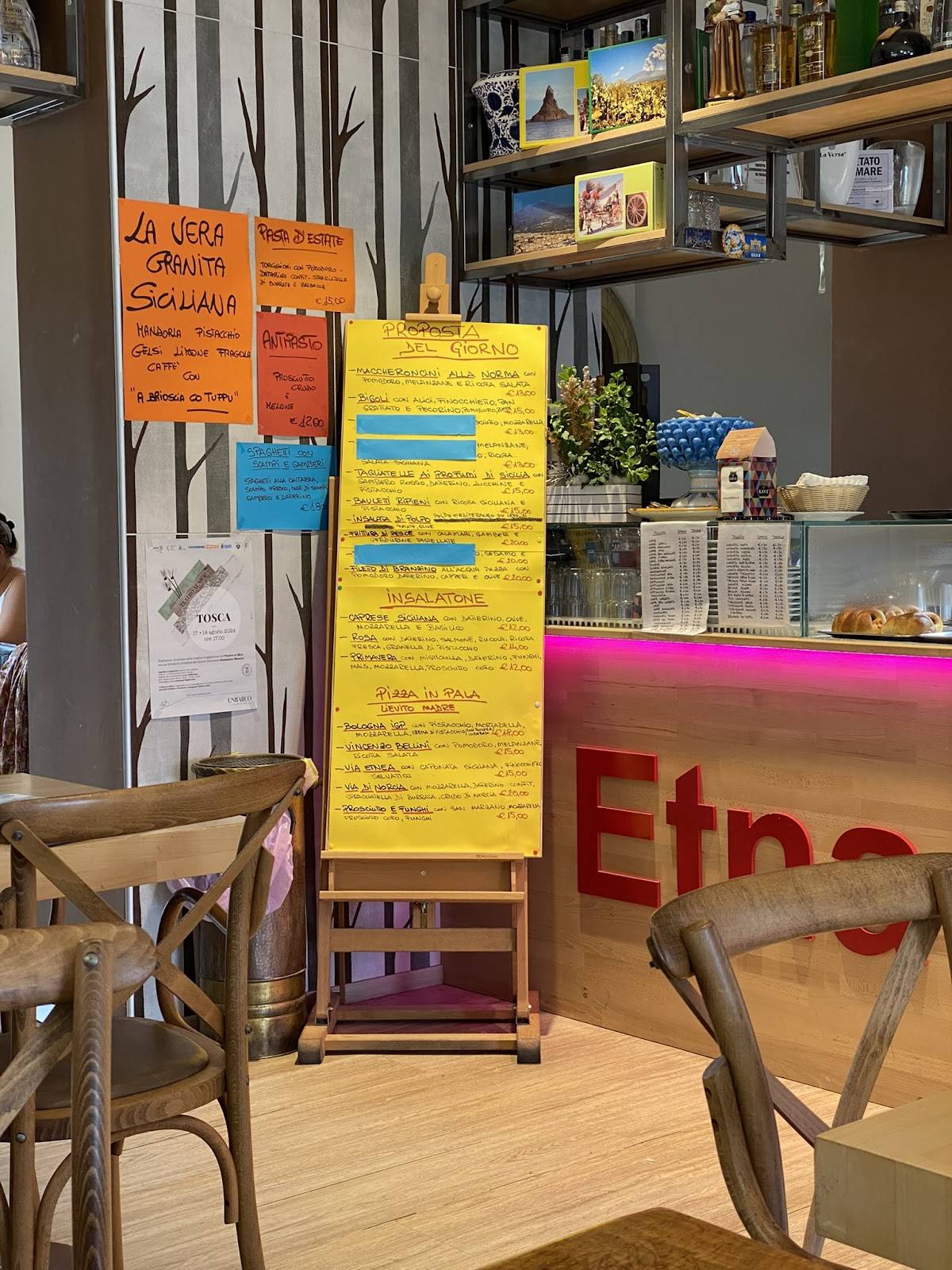 Menu di Etna Bar 