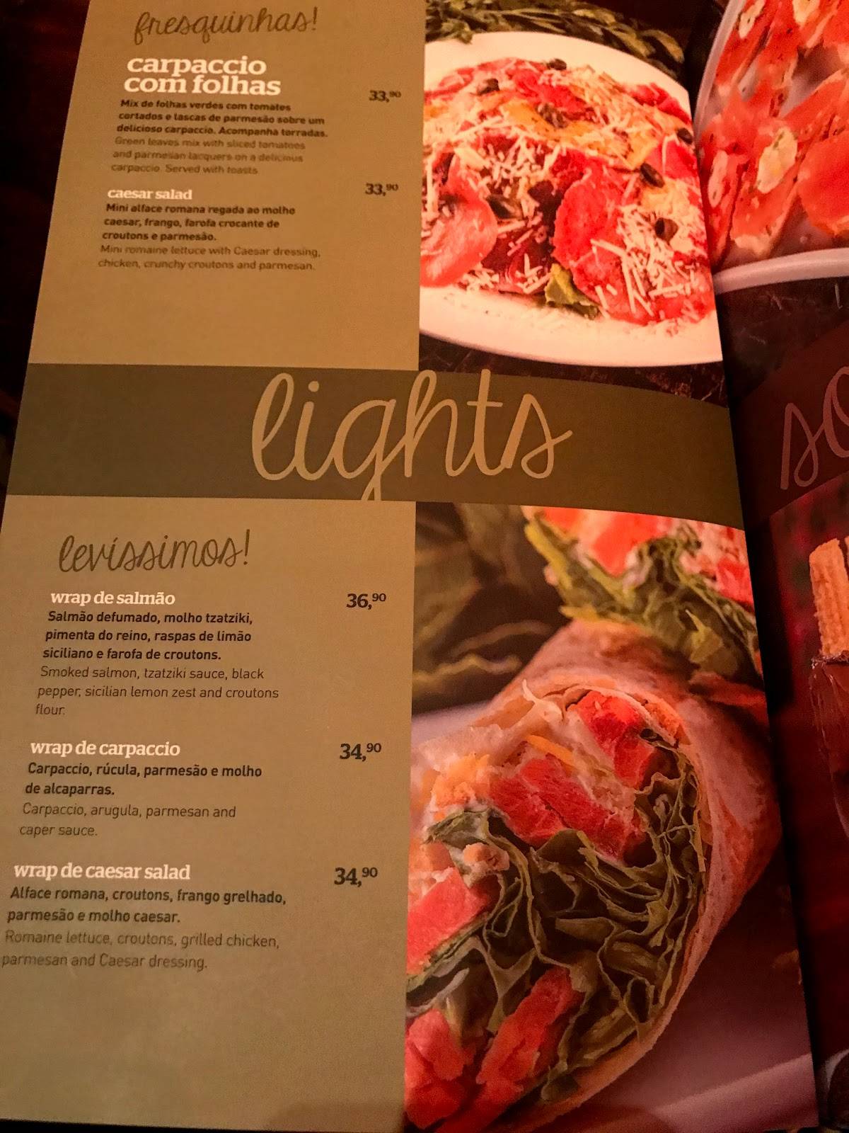 Eu Tu Eles Bar cardápio