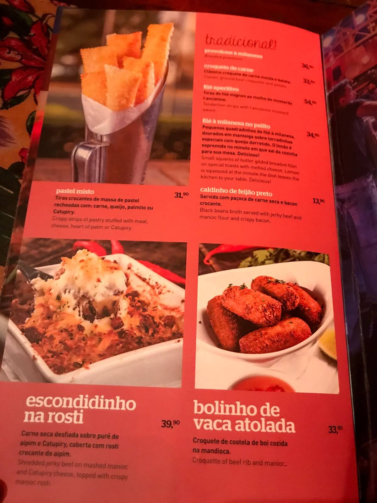 Eu Tu Eles Bar cardápio