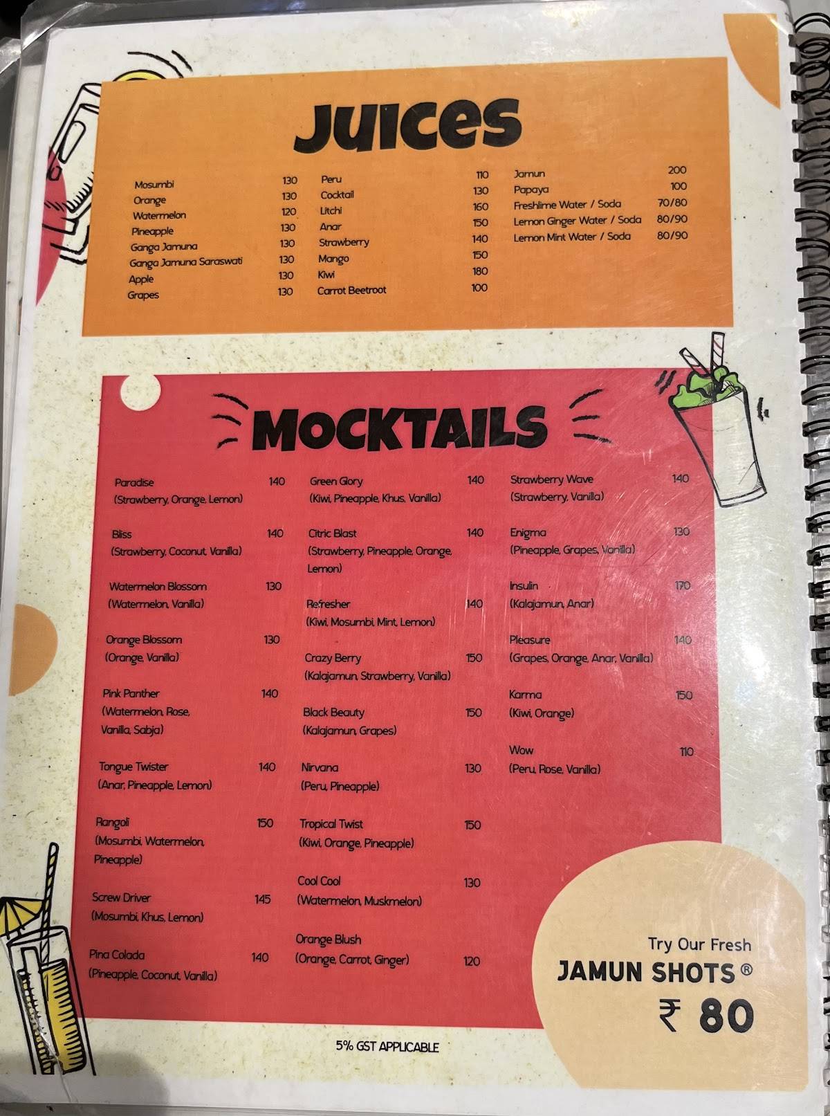 FALAHAAR menu