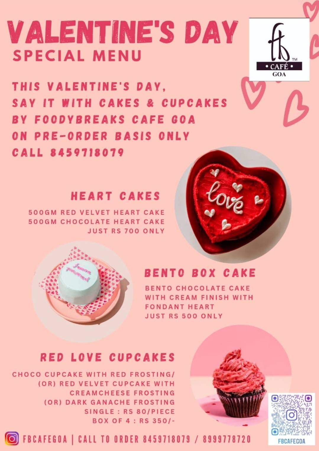 FB Cafe Goa menu