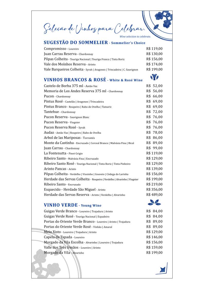 Farrapos Bistrô - Wine Bar cardápio
