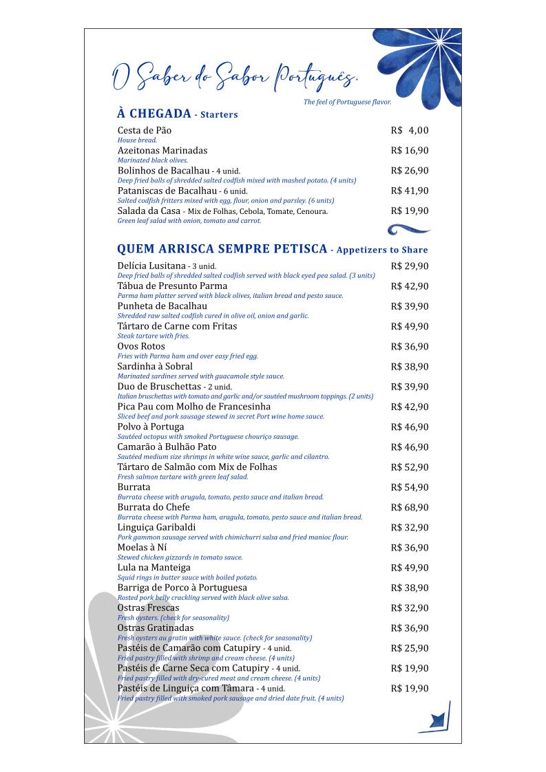 Farrapos Bistrô - Wine Bar cardápio