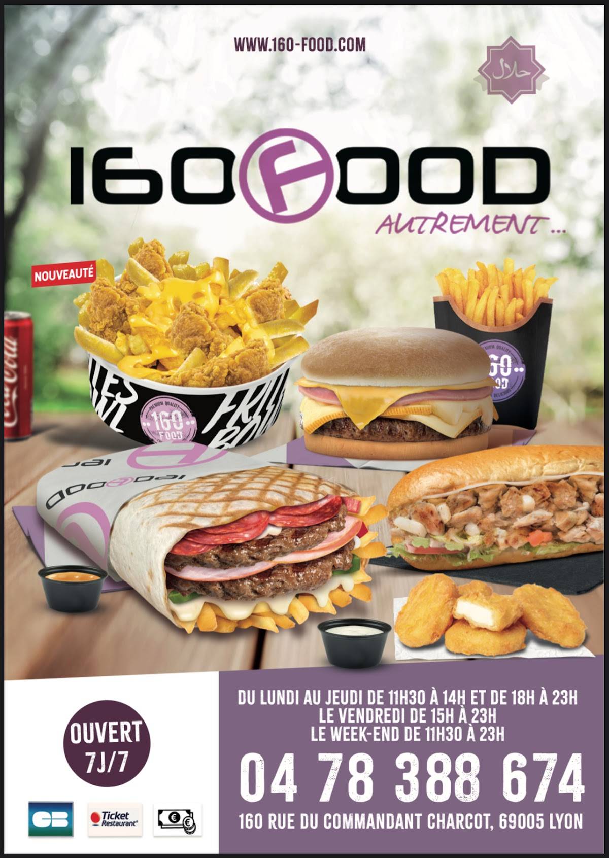 Menu de 160 Food