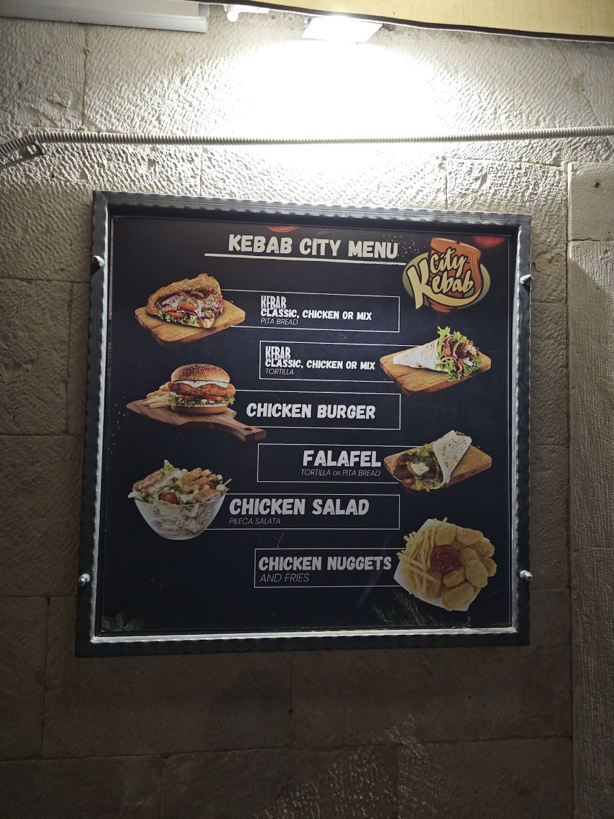 Menu di Kebab City 
