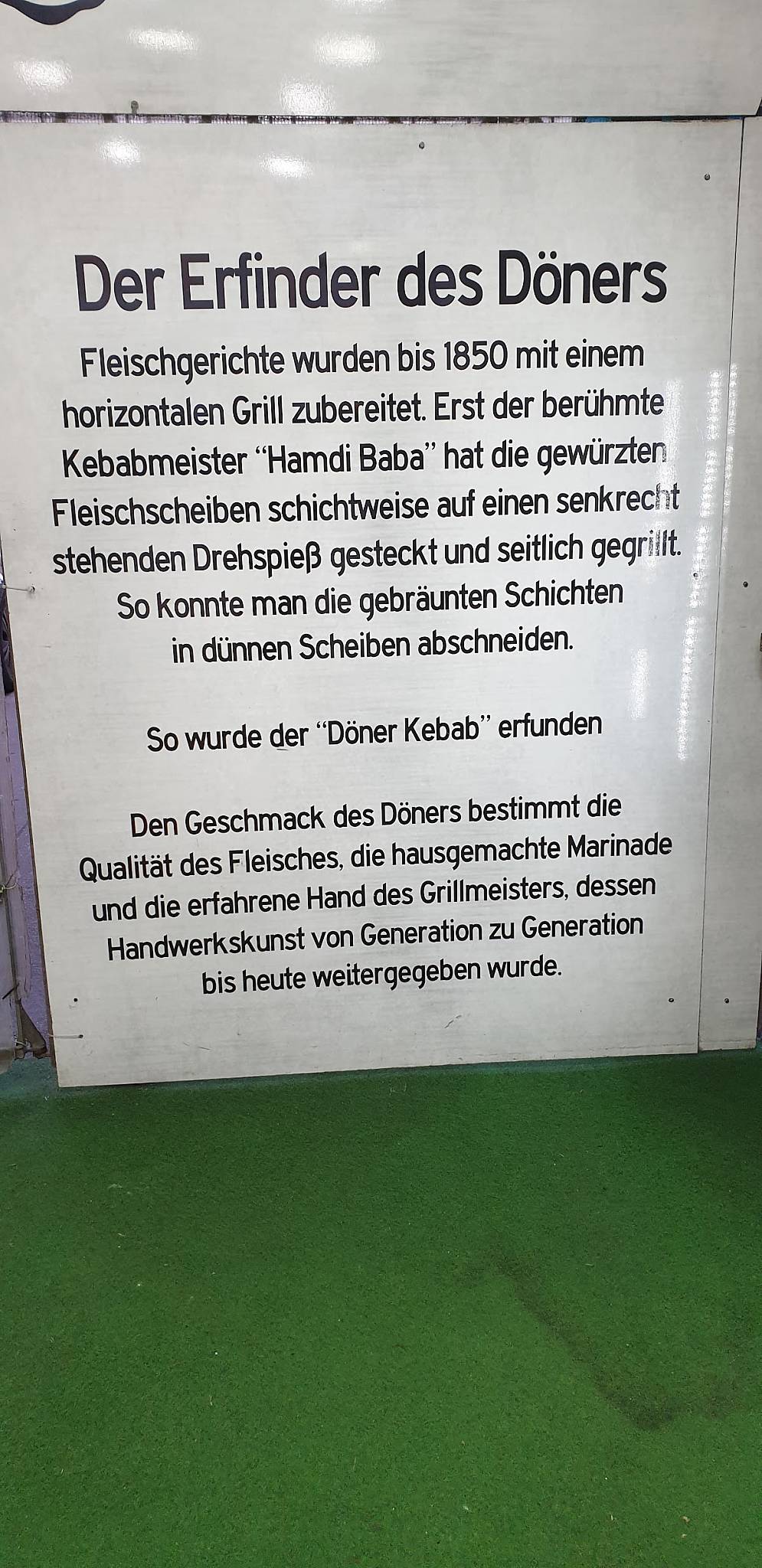 Menu de Kebapci Hamdi Baba Alt-Tempelhof