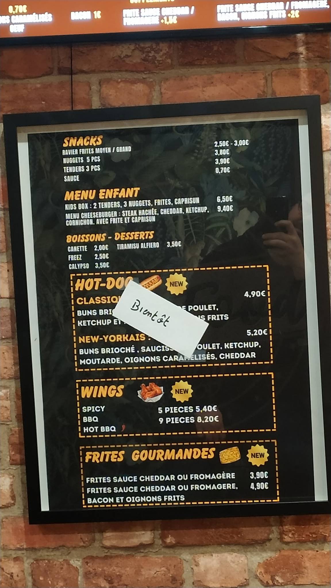 Menu de Faz Food