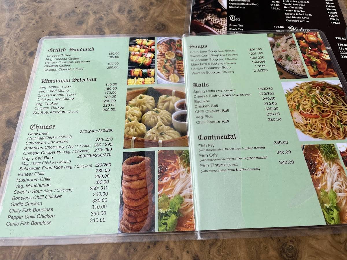 Fiesta Restaurant menu