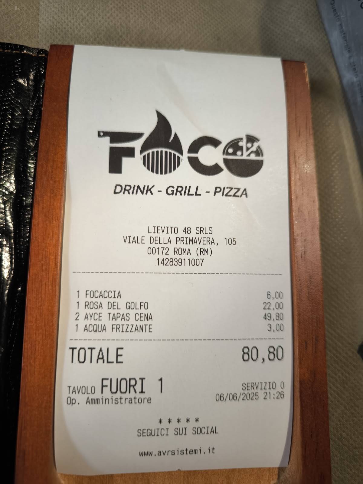 Menu di Fòco 