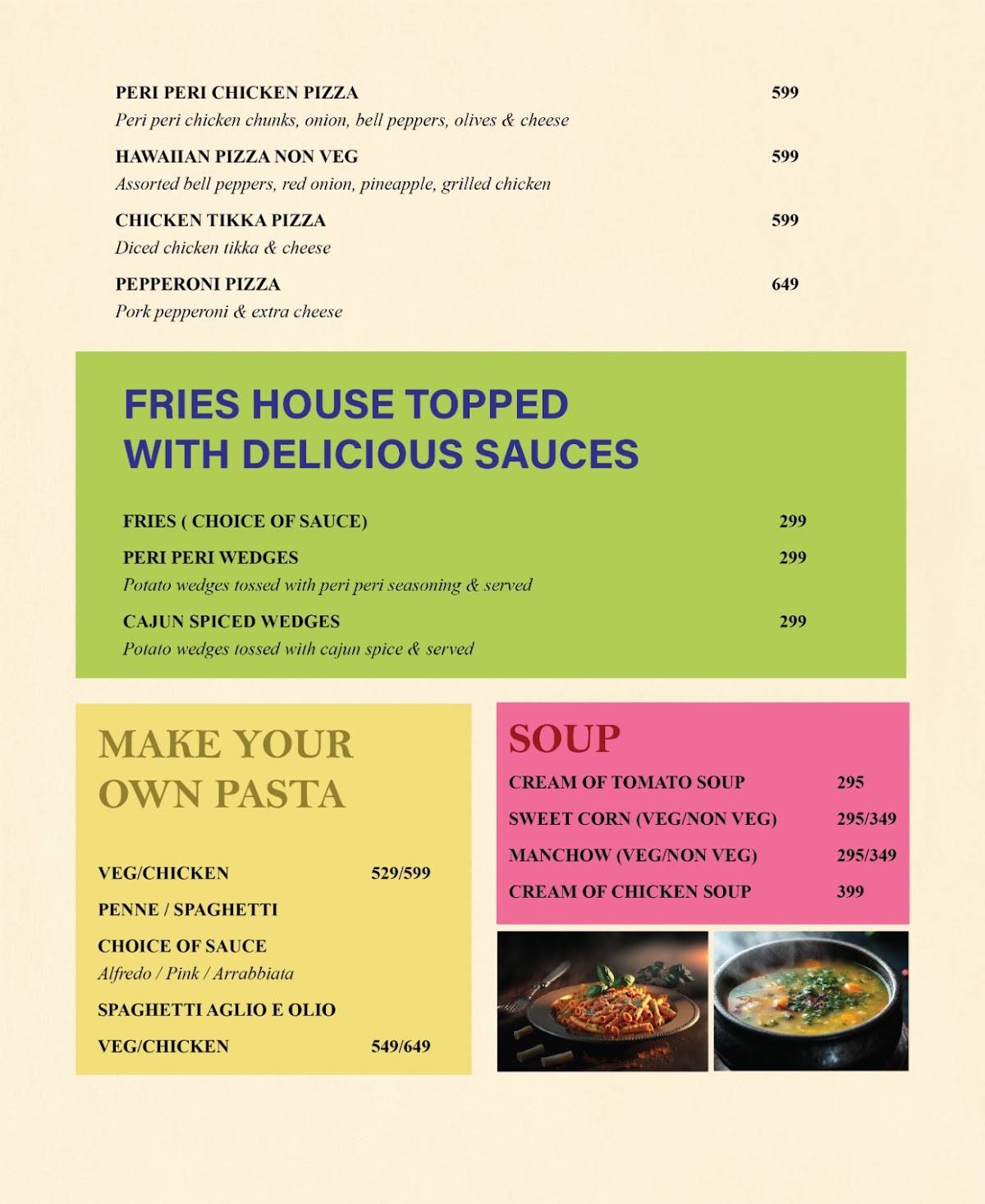 Food Frolic - Microbrewery & Bar menu