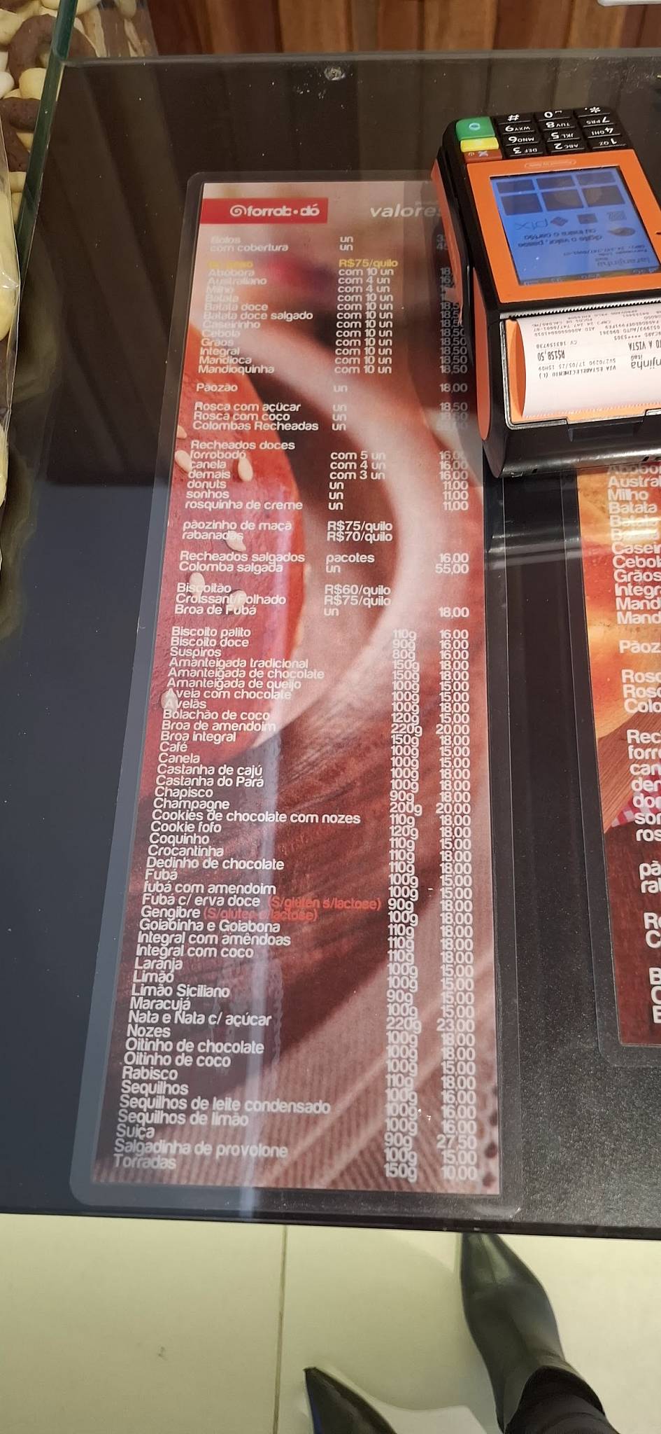 Forrobodó cardápio