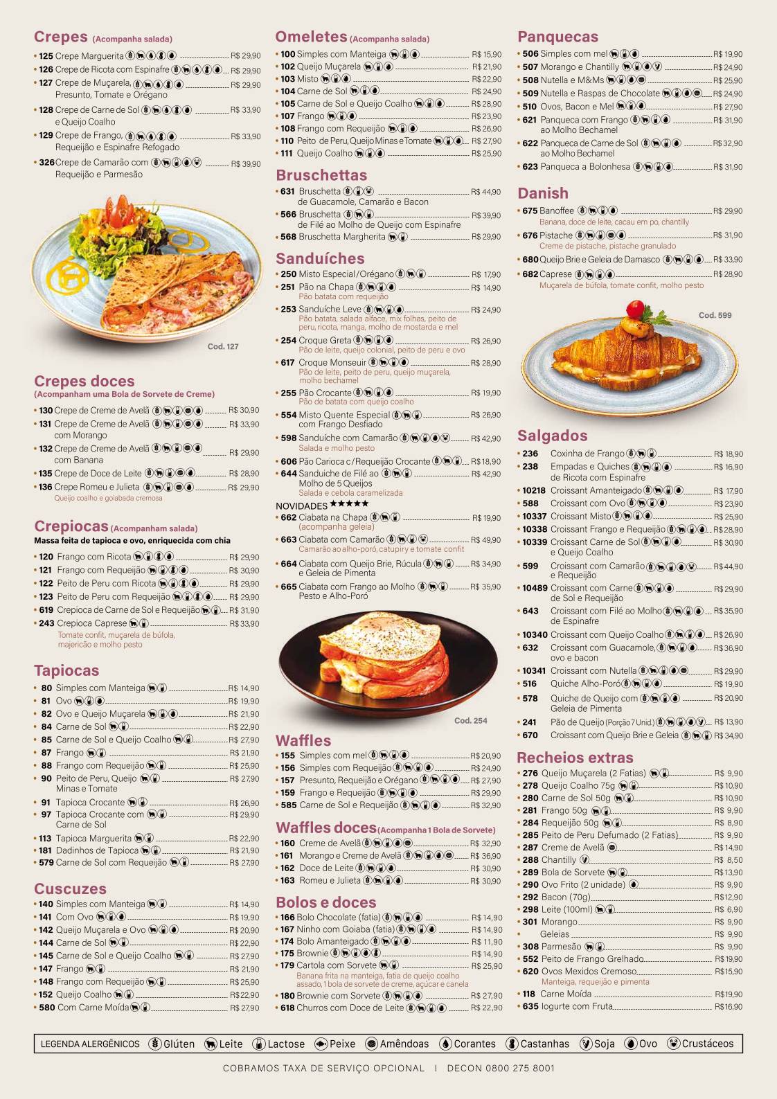 Greta Café cardápio