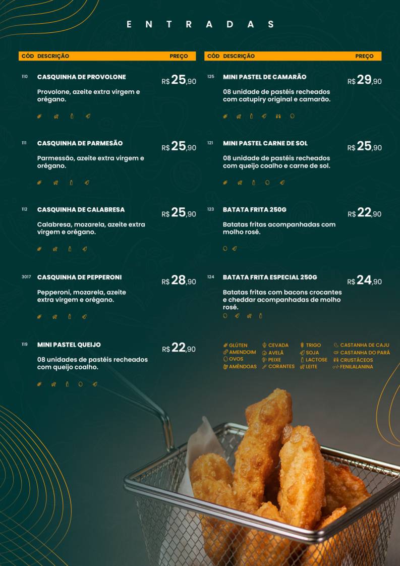 Nalu Pizzas Cocó cardápio