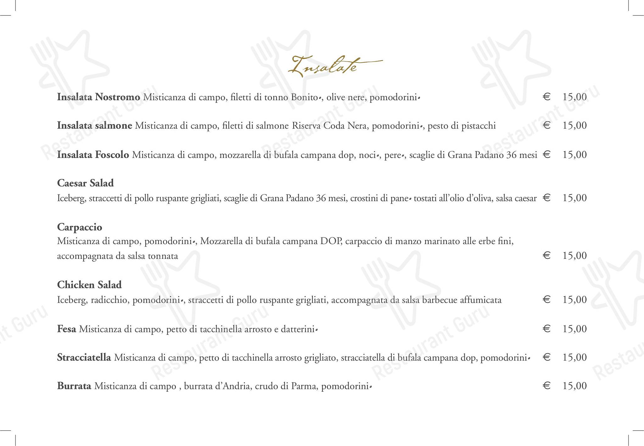 菜单 per Foscolo Tre pizzeria