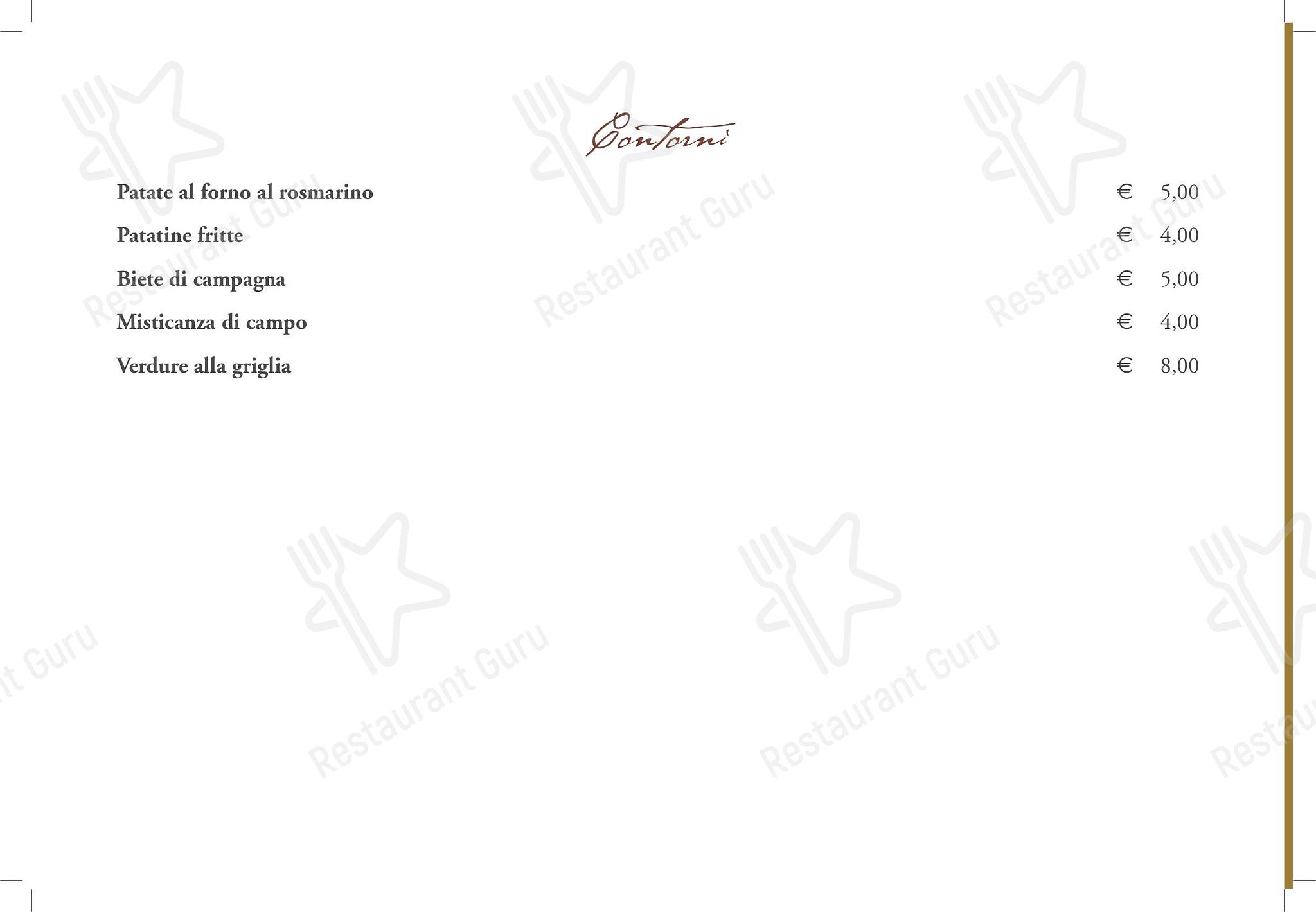 Menu di Foscolo Tre - 菜单