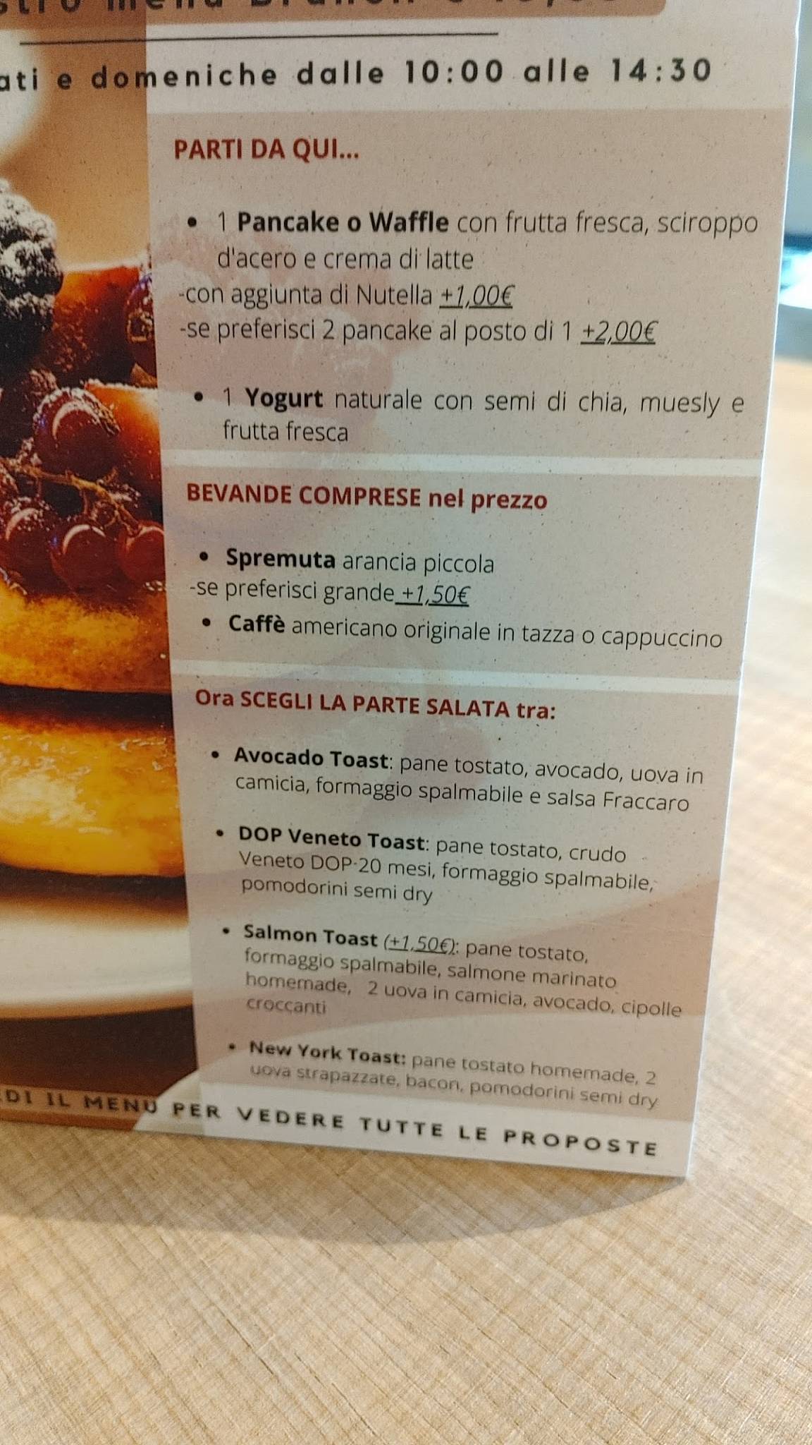 Menu di Fraccaro Cafè 