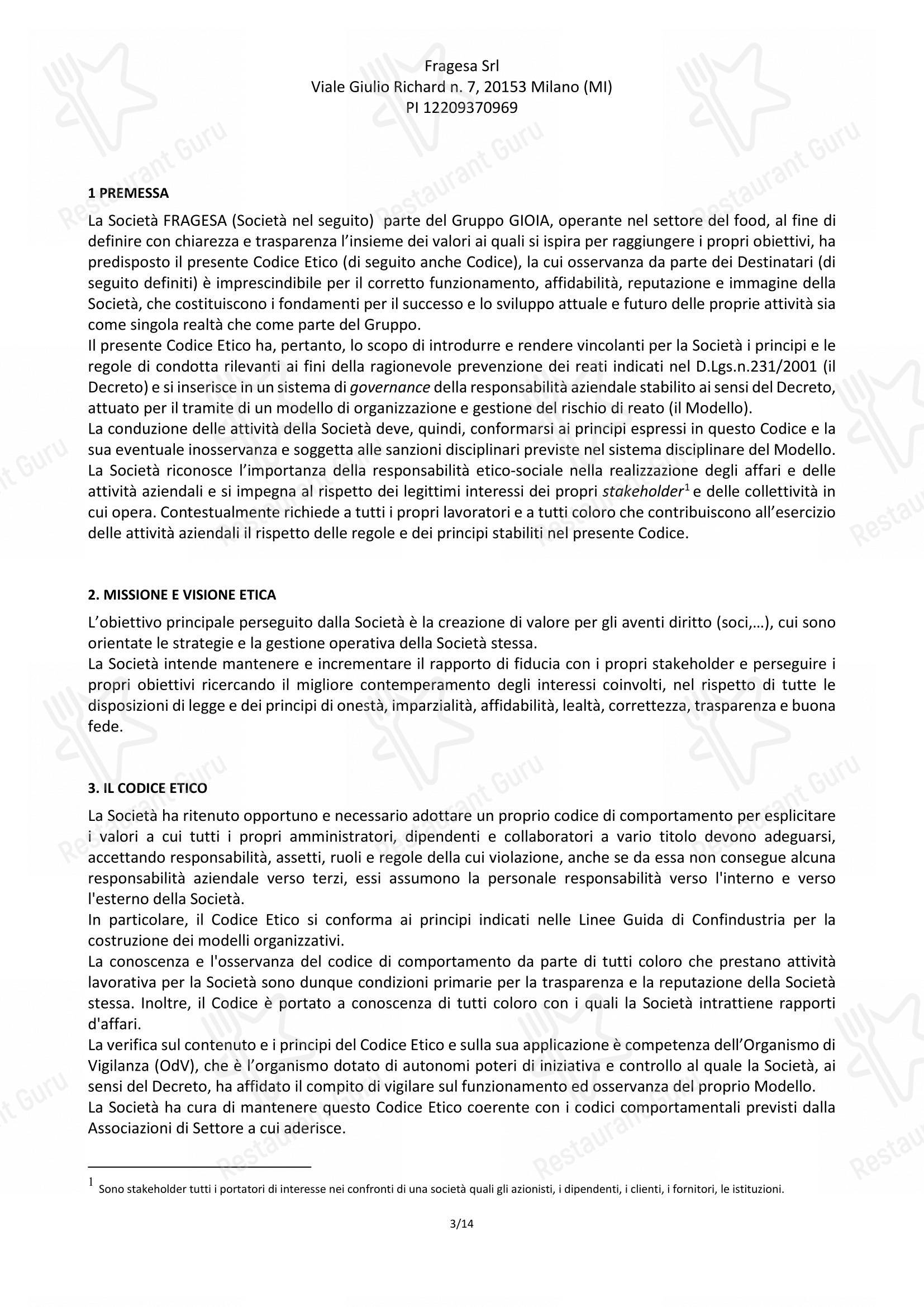 Menu di Pizzeria Frà Diavolo - Menu