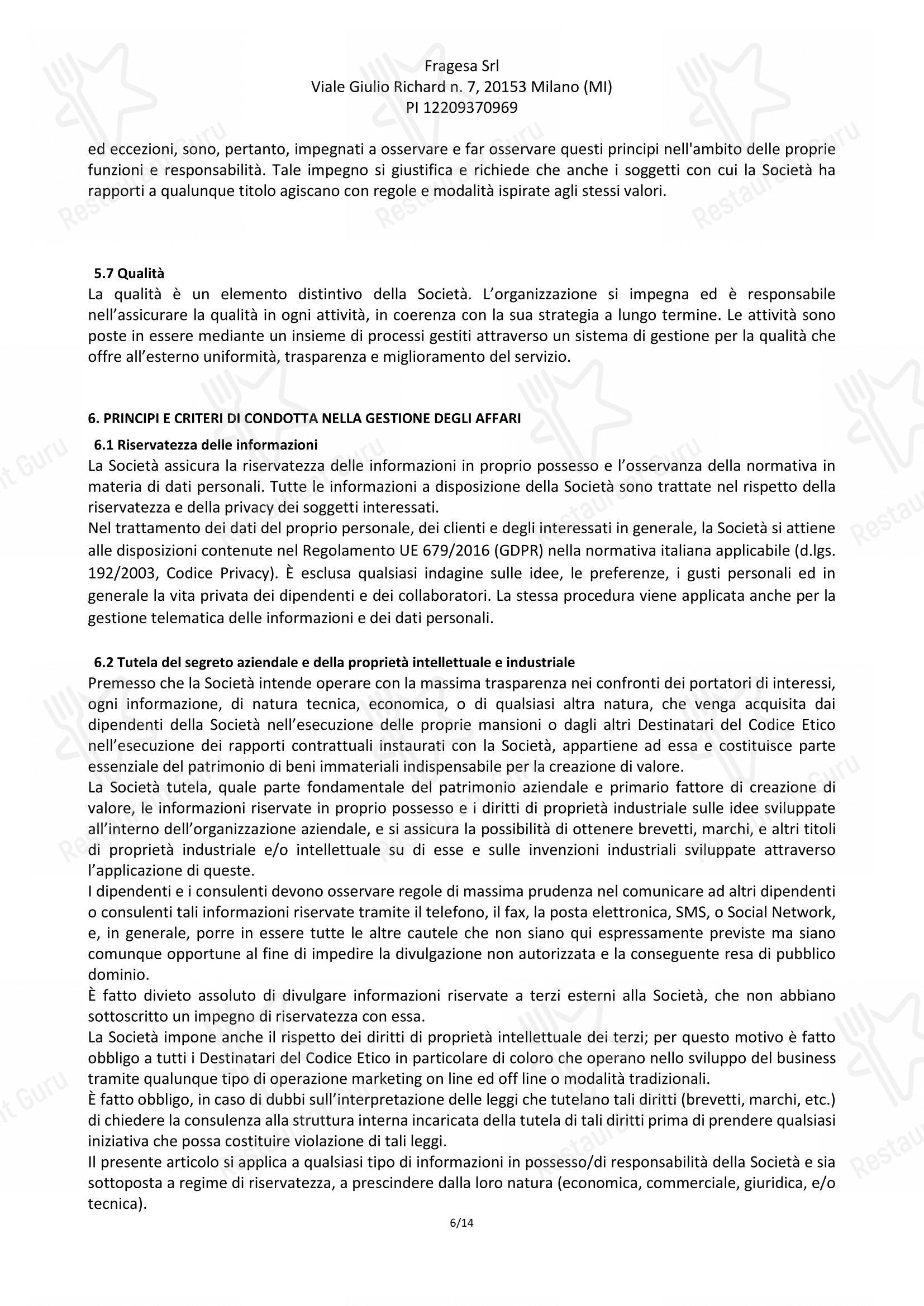 Menu di Pizzeria Frà Diavolo - Menu
