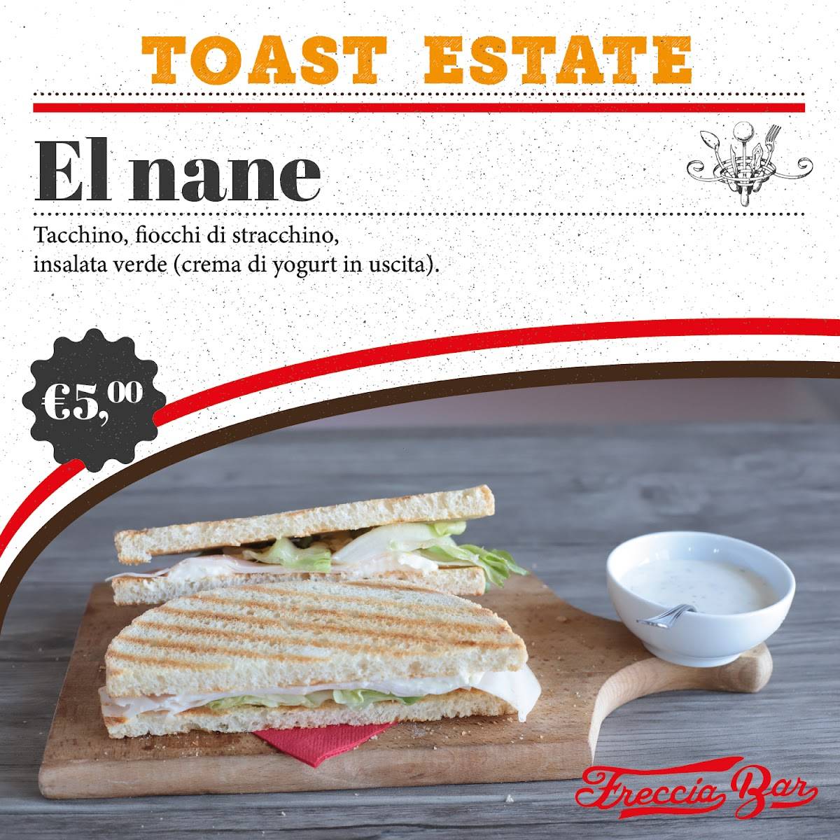 Menu di Freccia Bar dal 1892 