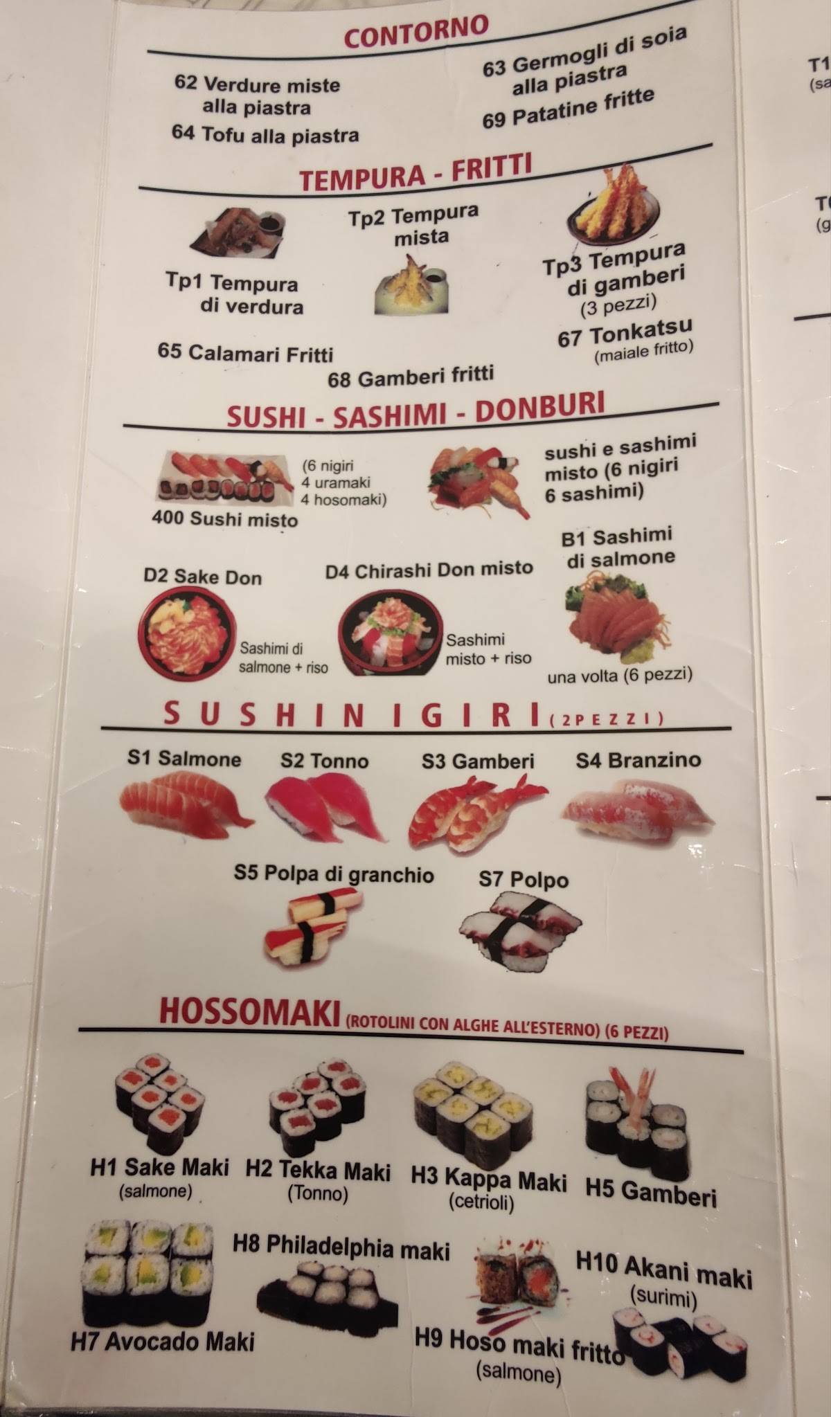 Menu di Fujiyama 
