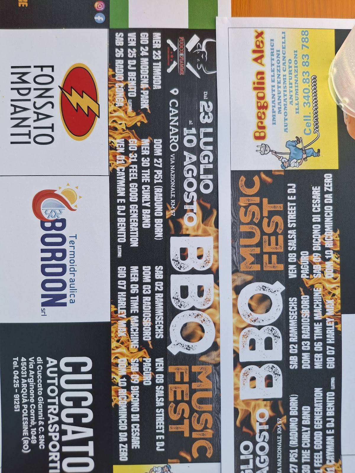 Menu di Fuoco e Fiamme ristorante braceria 