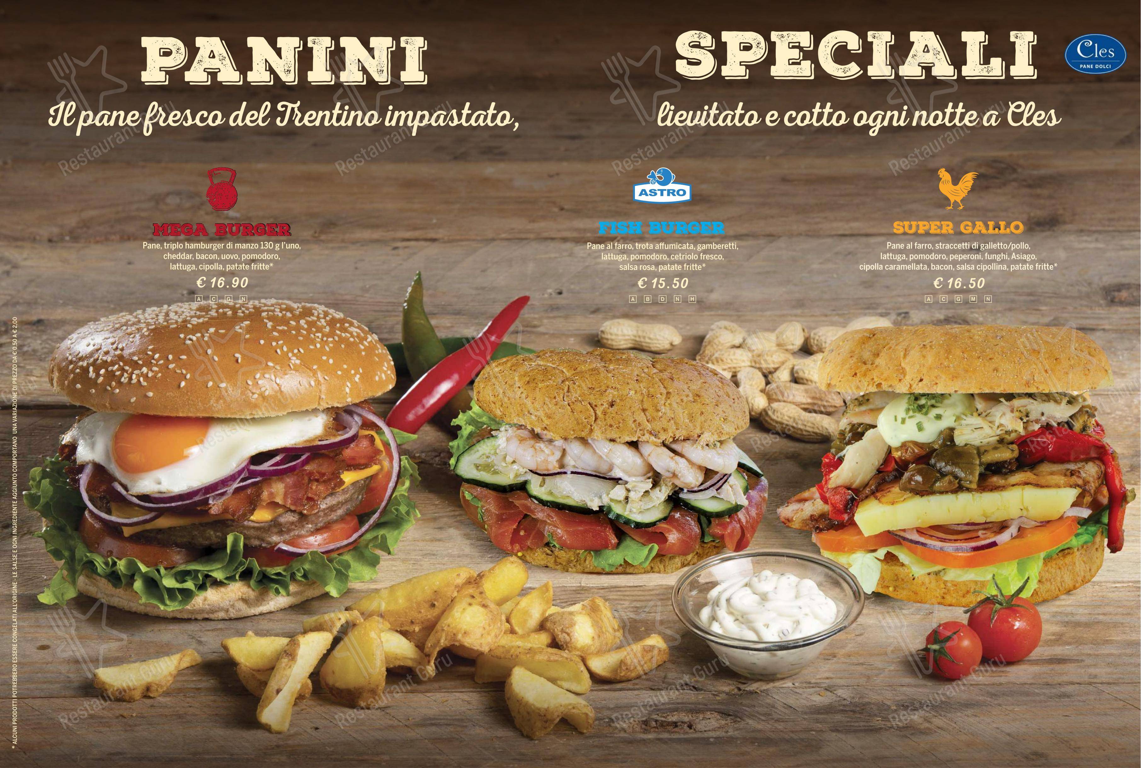 Ristorante Galloway in Trento - Menu